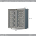 Mrosaa Indoor Outdoor Storage Cabinet Waterproof - Image 4
