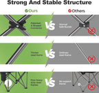 LET'S CAMP Folding Camping Chair Oversized Heavy Duty Padded Outdoor Chair | - Image 4