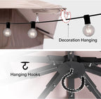 10'x12' Outdoor Gazebo, Heavy Duty Metal Frame Patio Canopy - Image 3