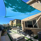 Sun Shade Sail 10'x15'x18' Turquoise Blue Triangle Custom Size | 95% UV Block by SUNLAX