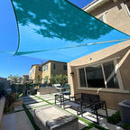 Sun Shade Sail 13' x 13' x 13' Turquoise Blue Triangle Shade | Outdoor sun by SUNLAX