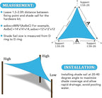 Shade&Beyond Custom Sun Shade Sail 13'x17'x21.4' Triangle Sun Sail Shades Patio - Image 6