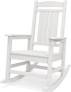 SERWALL HDPE Oversized Rocking Chair Outdoor, Patio Rocking Chairs, Porch Rocker by SERWALL