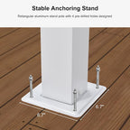 PURPLE LEAF Outdoor White Pergola 10' x 13' w/Light, Extra Canopy, aluminum - Image 7