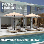 9 FT Patio Umbrella for Outdoor, Outdoor Table Umbrella - Image 8