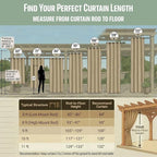Waterproof Outdoor Curtain W52 x L63 - Image 3