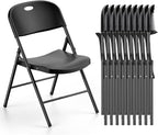 Nazhura 350 Weight Limit Heavy Duty Plastic Folding Chair by NazhuraGoodCompanionAtHome