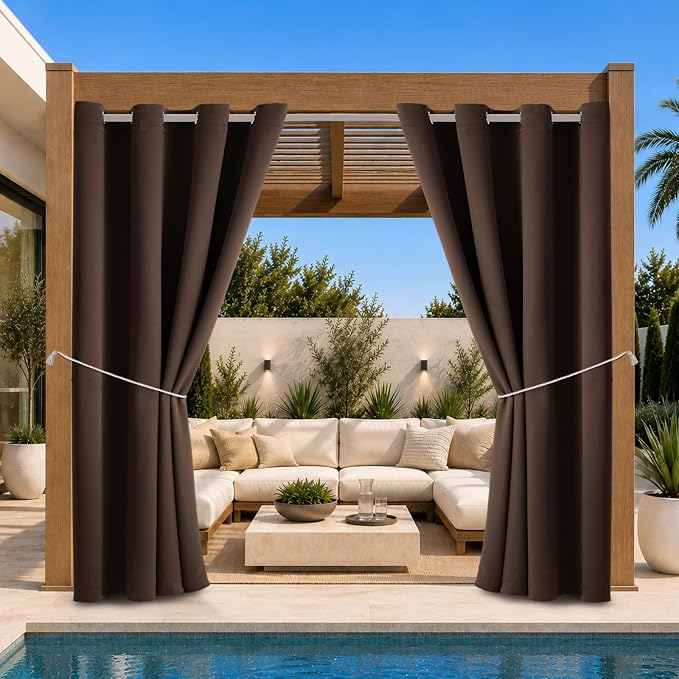 Outdoor Indoor Curtains W52 x L108 by DivaenCamino