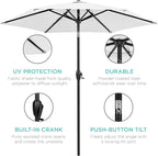 Best Choice Products 7.5ft Heavy-Duty Round Outdoor Market Table Patio Umbrella - Image 5