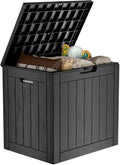 PatioZen 35 Gallon Deck Box Outdoor, Weatherproof Resin Patio Storage Box by OutdoorLivingPerfected