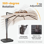 9x12 FT Outdoor Cantilever Patio Umbrella - Image 6