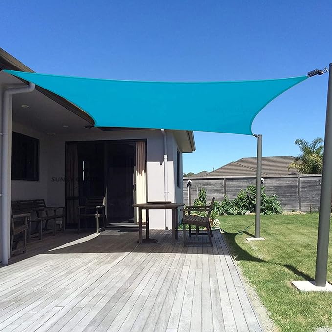SUNNY GUARD 10' x 20' Rectangle Shade Sail 95% UV Block Outdoor Canopy | Sun by SUNNYGUARD