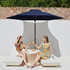 JEAREY 7.5 ft Outdoor Patio Umbrella, Table Umbrella, Tilt & Crank lift - Image 2