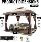 CROWN SHADES 13x13 Pop Up Gazebo - Image 6