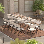 Nazhura 350 Weight Limit Heavy Duty Plastic Folding Chair - Image 4
