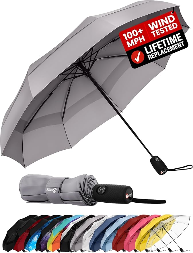 Windproof Travel Umbrella by RepelUmbrella