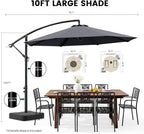 10FT Outdoor Patio Umbrella - Image 8