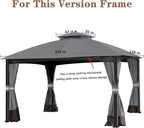 SCOCANOPY Gary Replacement Top for 10X12Ft Oakmont Gazebo L-GZ1188PST-A - Image 5