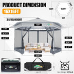 COBIZI 16x16 Pop Up Gazebo Tent - Image 3