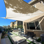 Sun Shade Sail 13' x 13' x 13' Butter Cream Triangle Sunshade | Outdoor sun by SUNLAX