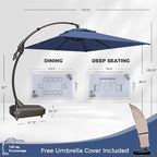 Grand patio 10x13 FT Large Cantilever Umbrella - Image 2