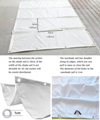 Retractable Waterproof Wave Awning Cover 8' x 10' - Image 4