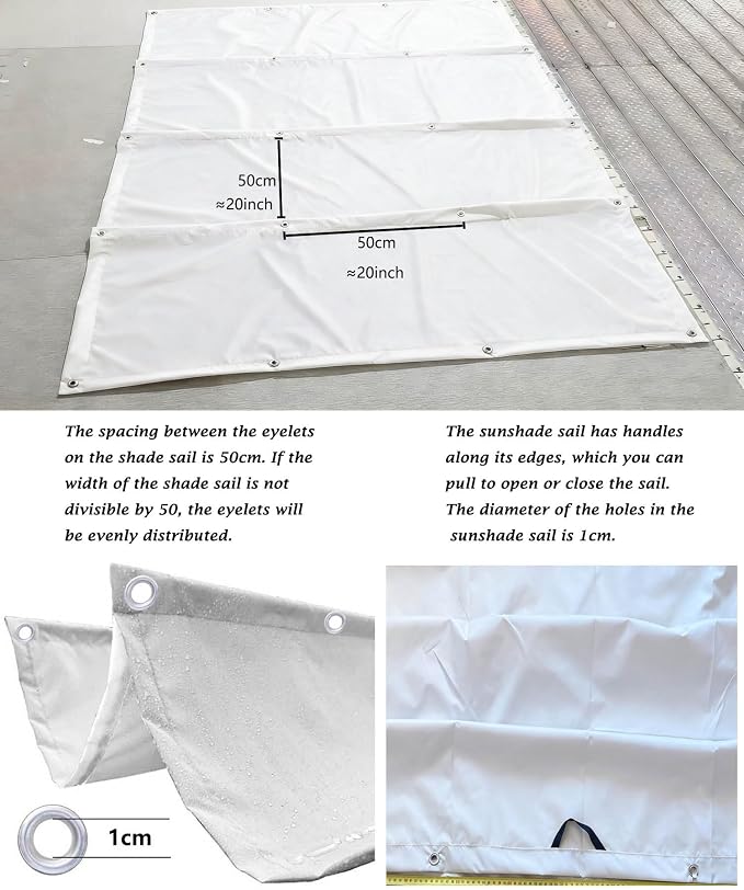 Retractable Waterproof Wave Awning Cover 10' x 14' - Image 4