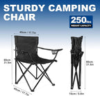 WEIDIORME 2 Pack Lightweight Camping Chairs - Image 3