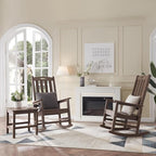 Outdoor Rocking Chairs Set of 2, Oversized Porch Rocker | Weather Resistant - Image 7