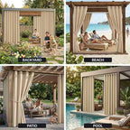 Outdoor Indoor Curtains W52 x L108 - Image 9