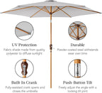 Best Choice Products 10ft Market Umbrella, Outdoor Sun Shade - Image 6