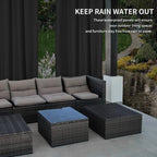 Easy-Going 100% Waterproof Outdoor Curtains 54x96 inch, Gazebo and Pergola 2 - Image 4