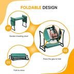 Simple Deluxe Garden Kneeler and Seat, Foldable Kneeling Stool - Image 6
