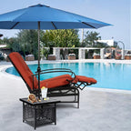 SUNCROWN Outdoor Recliner Chairs Patio Adjustable Relaxing Chair Outdoor Metal - Image 2
