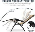 Best Choice Products Oversized Padded Zero Gravity Chair w/Canopy Headrest Cup - Image 7