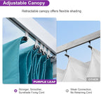 PURPLE LEAF Outdoor Pergola 10' x 13' Retractable Canopy, Turquoise Blue | UV - Image 4