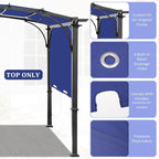 slashome 200" x 103" Pergola Replacement Canopy, Fits L-PG152PST-B, UV Resistant - Image 4