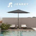 JEAREY 10 ft Outdoor Patio Umbrella w/Tilt and Crank - Image 6