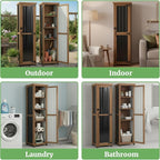 62" H Tall Narrow Outdoor Storage Cabinet - Image 7