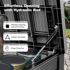 DRATO 200 Gallon Deck Boxes Outdoor Waterproof, Lockable Outdoor Storage Box - Image 3