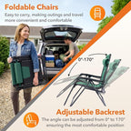Oversized Zero Gravity Lounge Chair, Foldable Lawn Recliner Outdoor Chair | - Image 6