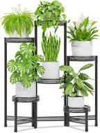 iDavosic.ly Plant Stand Indoor Outdoor, 6 Tier Iron Corner Shelf, Folding Multi by iDavosicly
