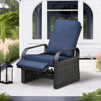 Outdoor Recliner, Aluminum Frame Patio Chaise Lounge Chairs - Image 7