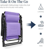 Best Choice Products Oversized Padded Zero Gravity Chair, Folding Outdoor Patio - Image 5