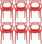 2xhome Modern Dining Chair | Stackable Indoor or Outdoor Entangled Side Chair | by 2xhome