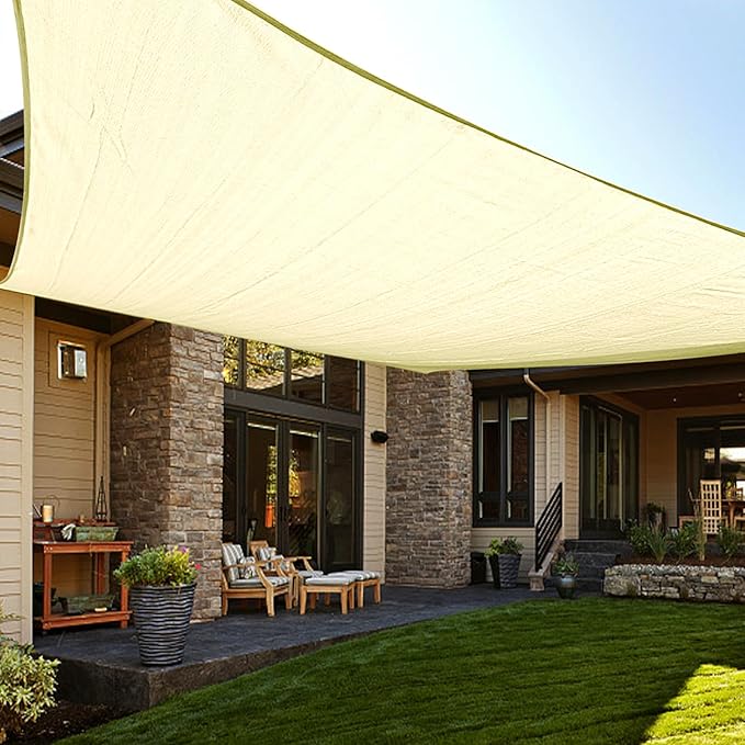 LOVE STORY Custom Size 7' x 10' Sun Shade Sail by LOVESTORY