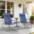 VINGLI Outdoor Rocking Chair, Textilene Mesh Patio Rocker, Outdoor Rocker - Image 8