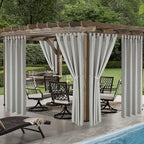 LORDTEX Indoor/Outdoor Curtains Waterproof Tab Top Patio Curtains | Sun - Image 4