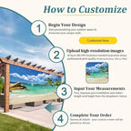Shade&Beyond Custom Design Patio & Gazebo Backdrop Screen, Full-Color Printed - Image 5