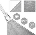 Patio Paradise 23' x 23' x 23' Sun Shade Sail Triangle Canopy Shade Cloth - Image 3